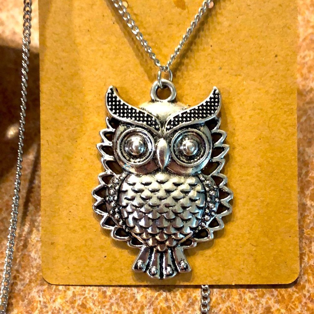 Fashion jewelry- owl pendant necklace